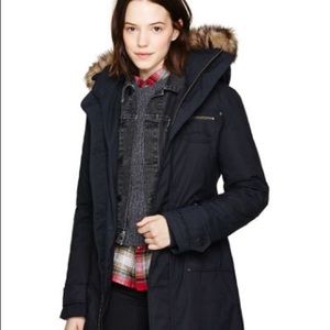 TNA Verbier parka, all black, size XS